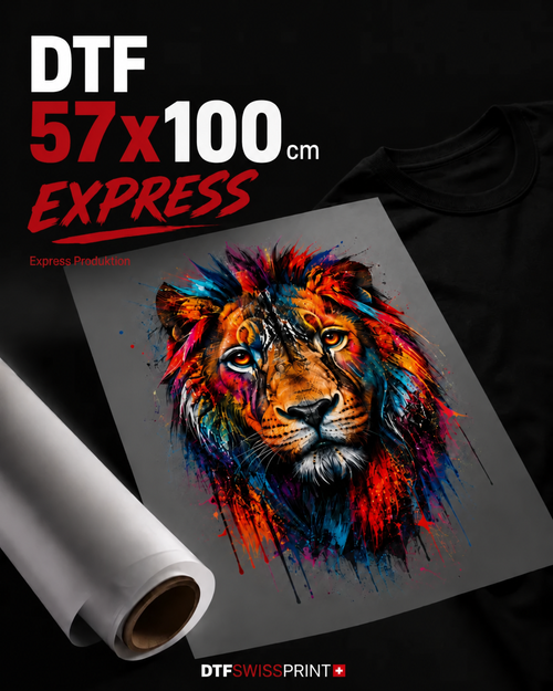 DTF Transfer Bogen 57 × 100 cm Express von dtfswissprint