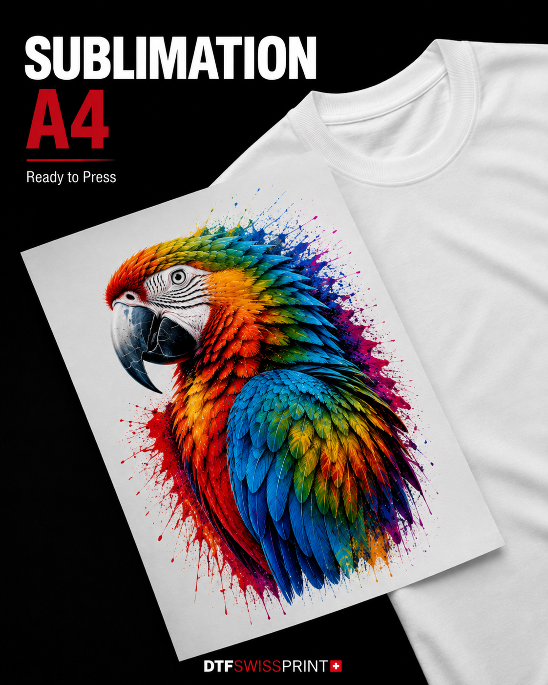 Bedruckter Sublimationstransfer A4 21 × 29,7 cm